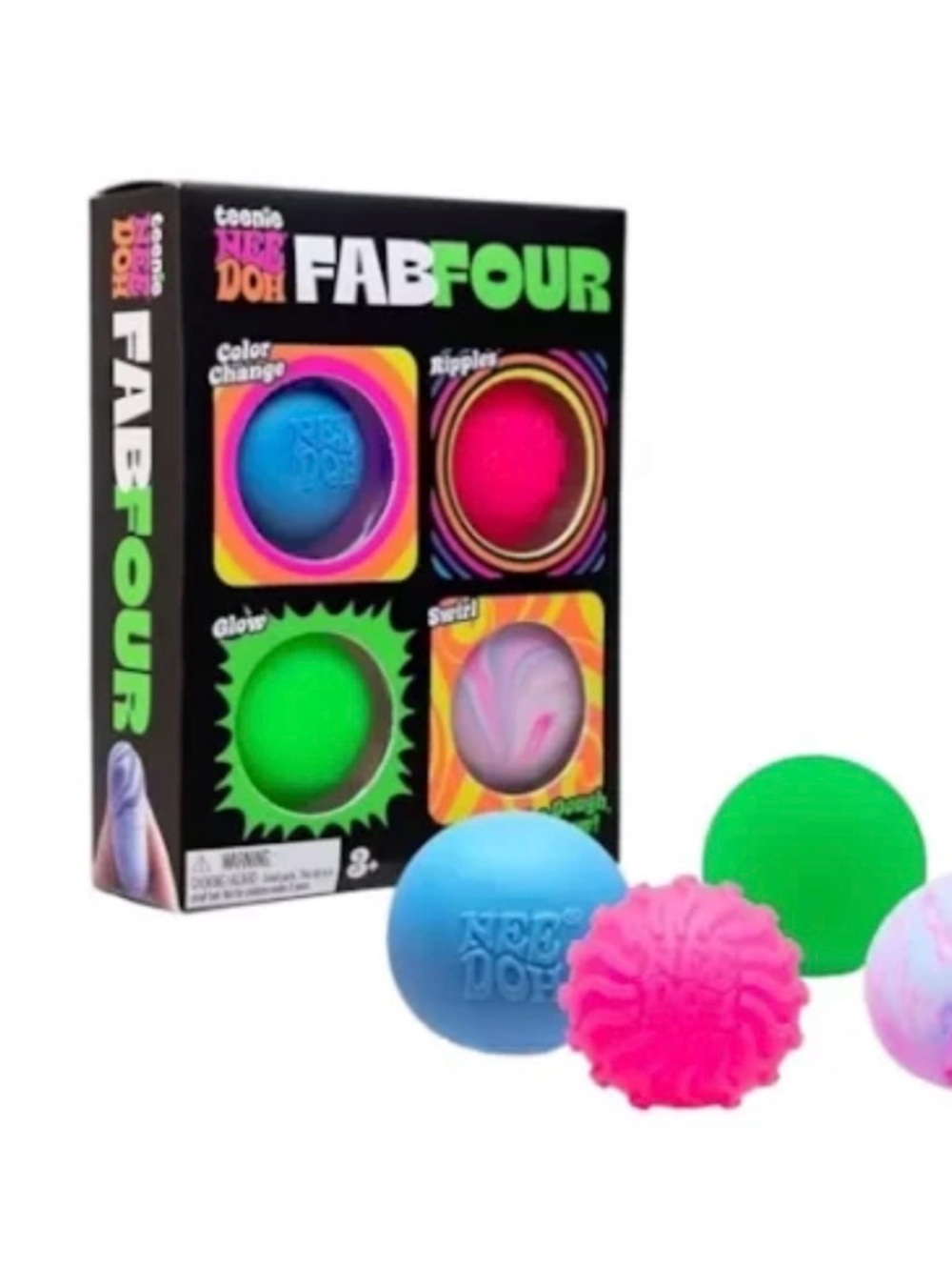 Needoh Viral FabFour Set - Ripples, Color Change, Glow, Swirl